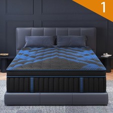 12" 14" Gel Memory Foam Mattress Twin Full Queen King Hybrid Spring In A Box