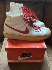 Vintage 1978 NIKE 4145 Franchise Shoes With Box High Red White