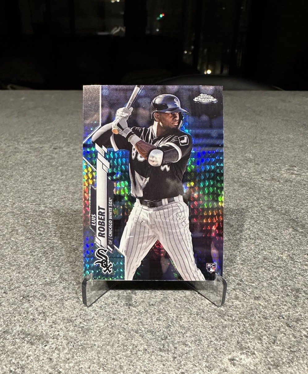 2020 Topps Chrome - Luis Robert #60 Prism Refractor Rookie Card - White Sox