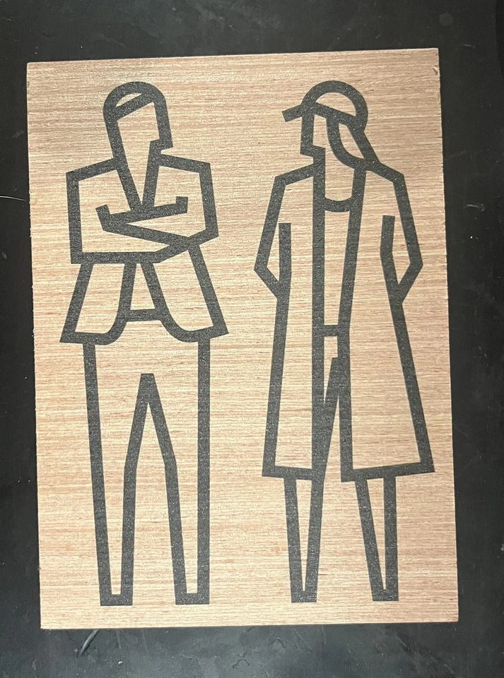 Tarjeta INVITACIÓN de madera Noruega impresión OPIE de Julian en madera 2023 Foto 3 de 4