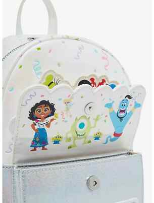 ☆Disney100周年限定Loungefly Celebration CakeミニBackpack☆ Loungefly Disney100 Celebration Cake Mini Backpack, White
