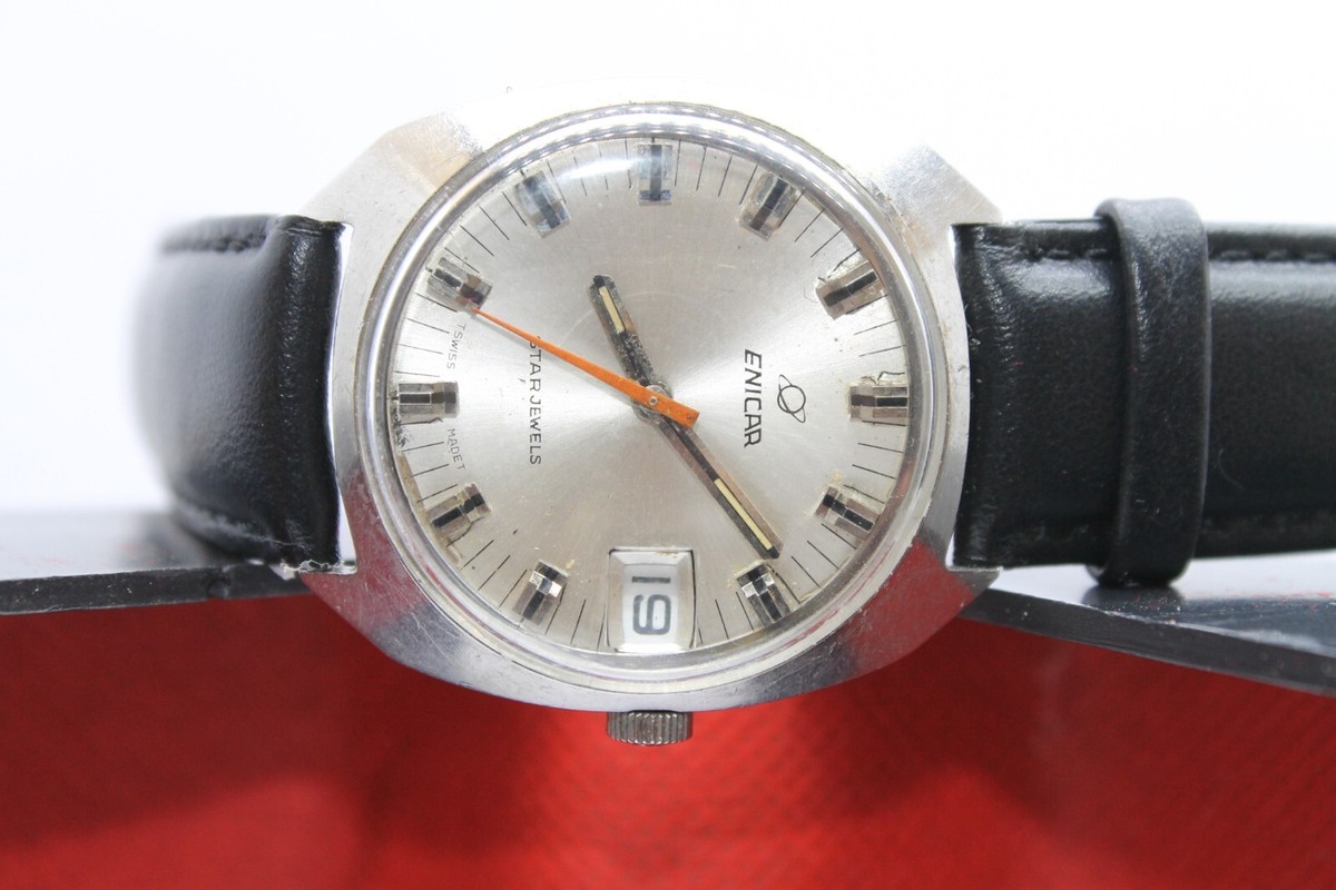 ENICAR STAR JEWELS 2334 OCEAN CAL.1141 MANUAL 140-54-04 VTG DATE