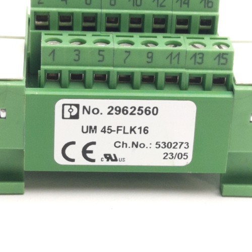 Phoenix Contact UM45-FLK16 2962560 Varioface Module 16-Pin IDC To PCB Terminals - Picture 2 of 5