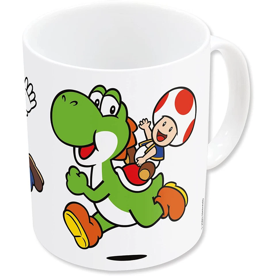 Super Mario Friends Tasse 325ml groß Rundum-Print Geschenkbox