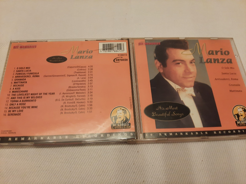 CD MARIO LANZA - HIS MOST BEAUTIFUL SONGS