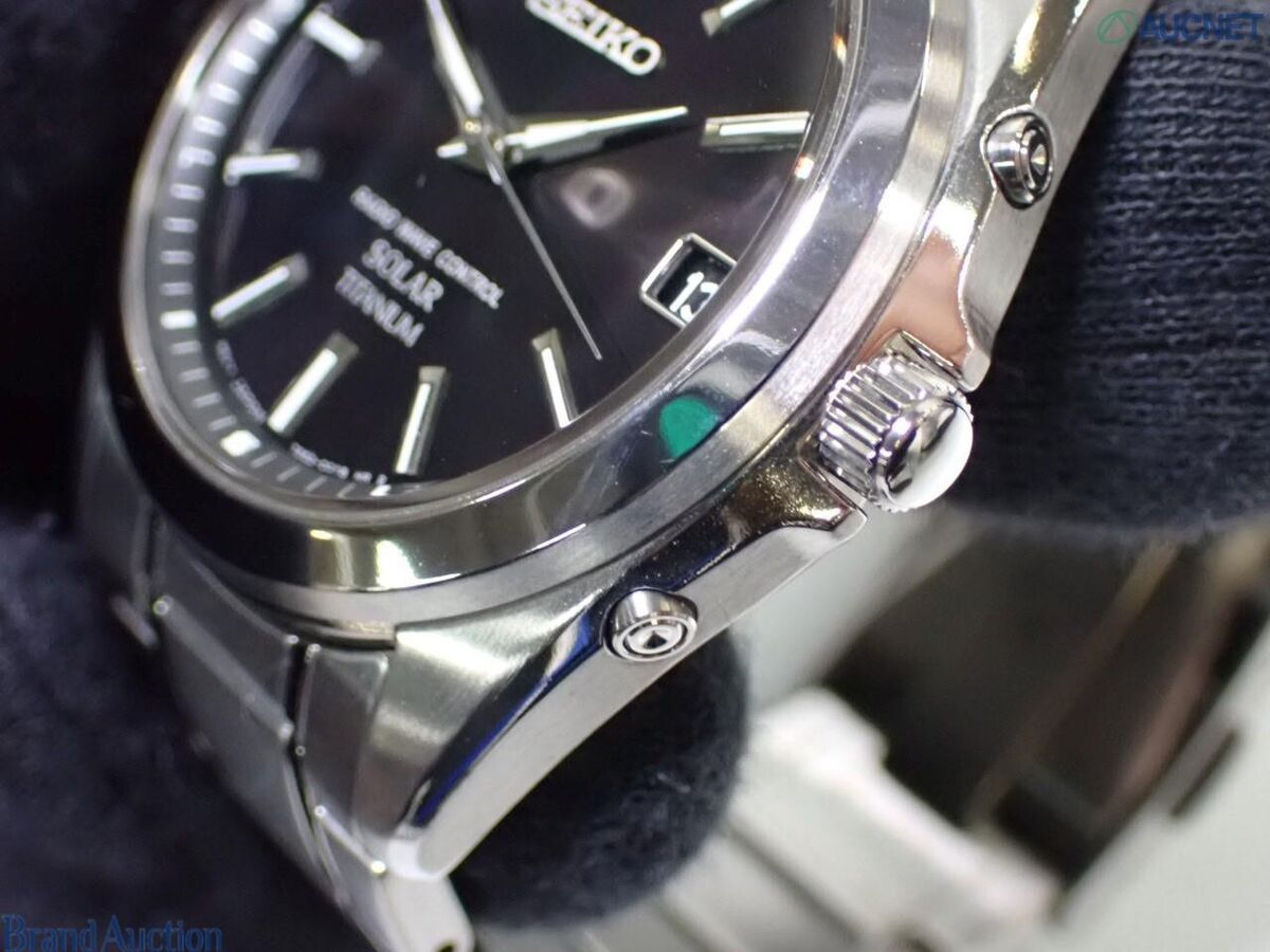 SEIKO SBTM217 7B52-0AK0 Solar Titanium Spirit Analog Black SEIKO SBTM217 7B52-0AK0 Solar Titanium Spirit Analog Black