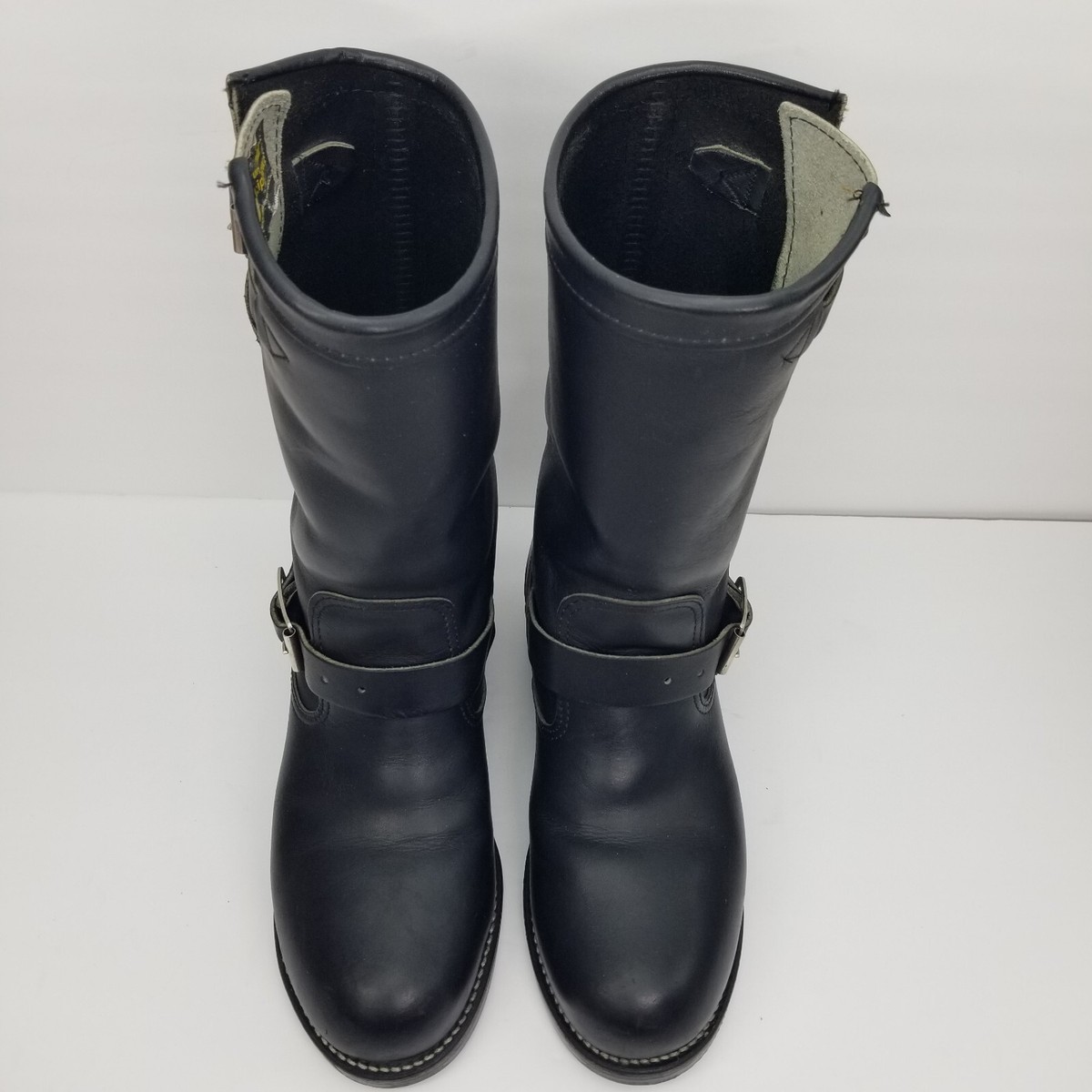 Chippewa Black Leather Motorcycle Engineer Steel Toe Work