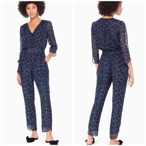 leopard long sleeve jumpsuit
