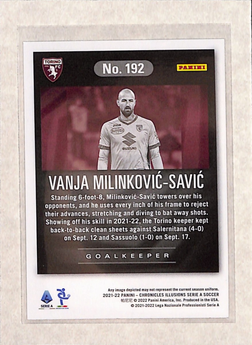 2021-22 Panini Chronicles Series A Soccer #192 Vanja