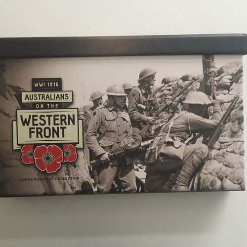 2016 AUSTRALIANS ON THE WESTERN FRONT 5 MEDALLION COVER BOX COLLECTION SET - Picture 8 of 8