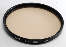 HOYA 81B 72mm Lens Filter USA Used