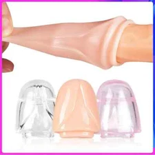 Reusable Ball Scrotum Stretcher Ring Penis Enhancer Delay Time Glans Protect Men