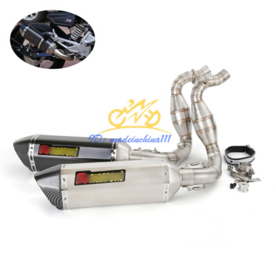 Full System For BMW G310R G310GS 2016-2024 Exhaust Header Pipe Slip On Muffler
