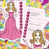 6 Einladungskarten Prinzessin Einladungen Kindergeburtstag MäDchen Kinder Party