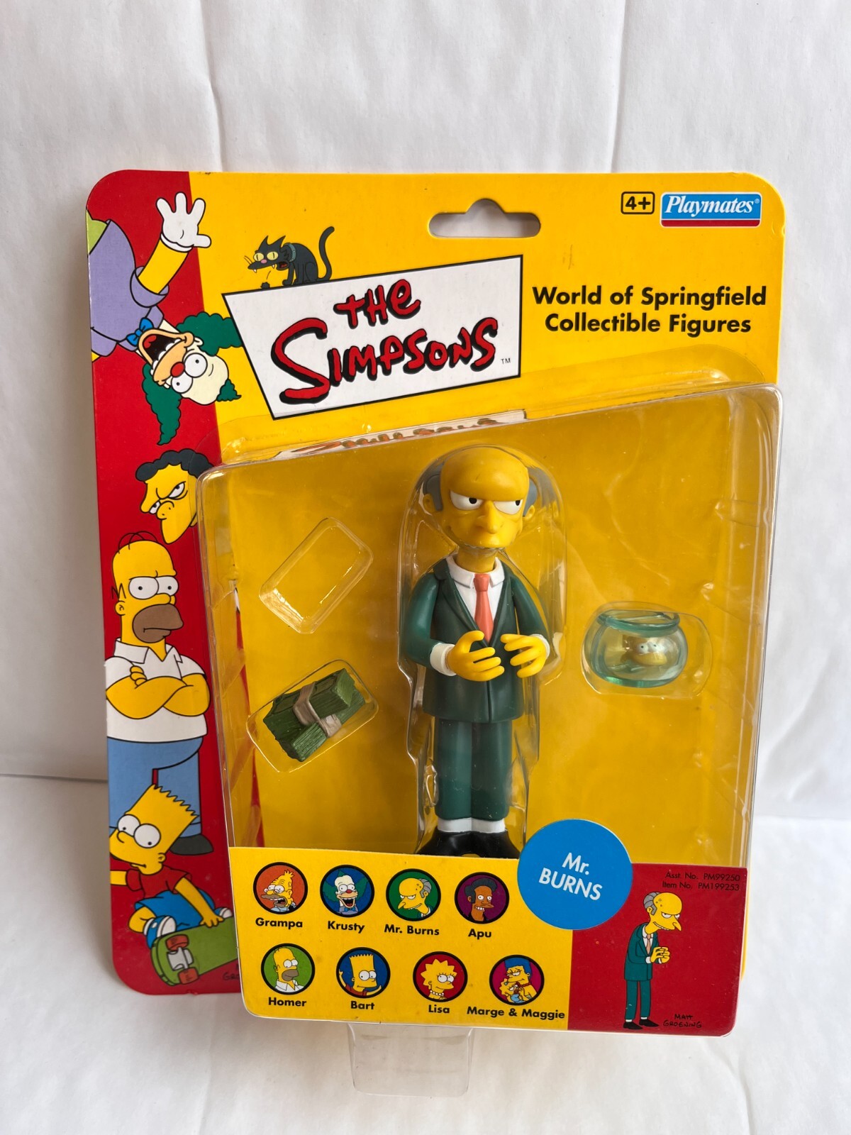 Playmates Interactive Simpsons Series 1 Mr Burns Toy Figure UK Exclusive WOS