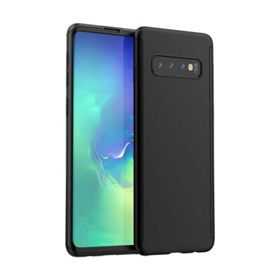 SAMSUNG S8 Plus  360 Grad Hülle Schwarz Full Body Cover Rundum Handy Etui Bumper