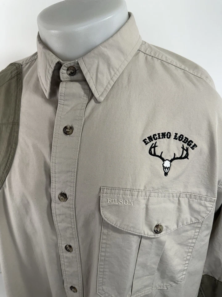 FILSON USA - ENCINO LODGE Right Shoulder Pad Hunting Shooting XL / 2XL Shirt - Image 3 of 4
