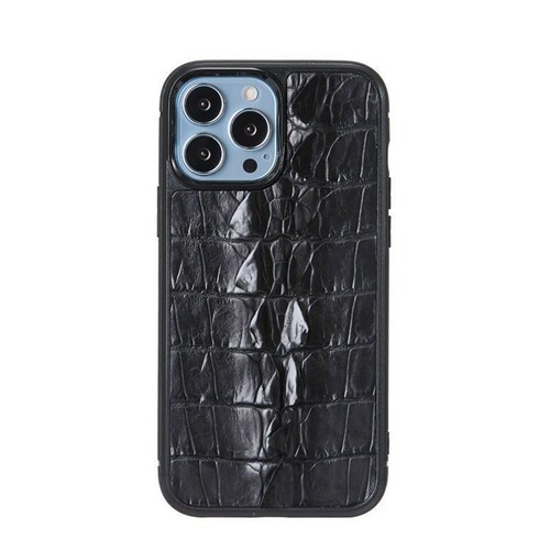 Funda de cuero de cocodrilo genuino para iPhone 16 Pro Max 15 14 cubierta blindada de cocodrilo - Imagen 18 de 28