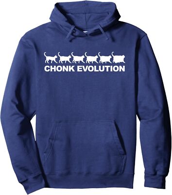 I'm Getting a Chonk Evolution Funny Fat Cats Design Unisex Hooded Sweatshirt