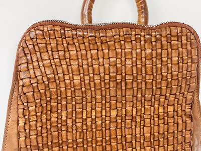 Anthropologie VILENCA HOLLAND BACKPACK Bag “Emilia” Cognac Leather