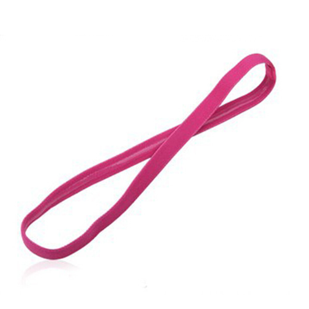 Unisex Thin Elastic Sports Yoga Gym Anti Slip Headband Rubber Hair Band