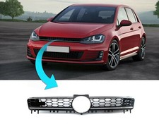 Fits VW Golf Mk7 GTD 2013-2017 Front Bumper Main Centre Grille W/Chrome Moulding