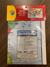Teaching Tree United States Wall Maps 40x28 NEW/SEALED Home School Supplies