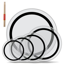5 PCS Drum Head Pack Standard - 22, 16, 14, 1...