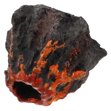 Realistic Miniature Volcano Fish Tank Decoration Resin Volcano Model for