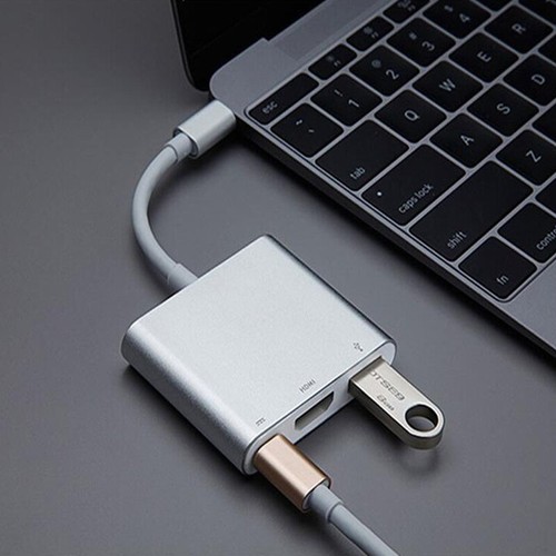 Convertitore Adattatore Cavo Usb Tipo C A Hdmi Hdtv Tv Per Macbook Android.+ - Foto 7 di 12