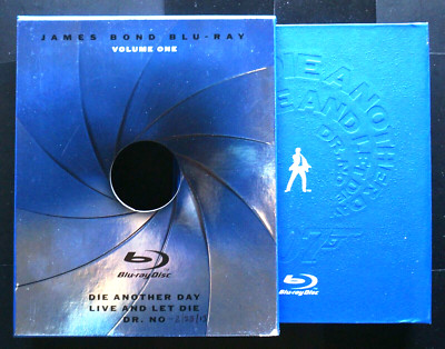 007 Volume 1 Blu Ray 3 Disc Set, Die Another Day + Live and Let Live + Dr. No