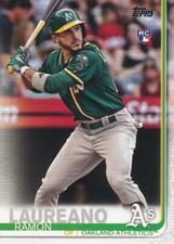 Ramon Laureano 2019 Topps Series 1 #64 Oakland Athletics RC rookie card. rookie card picture