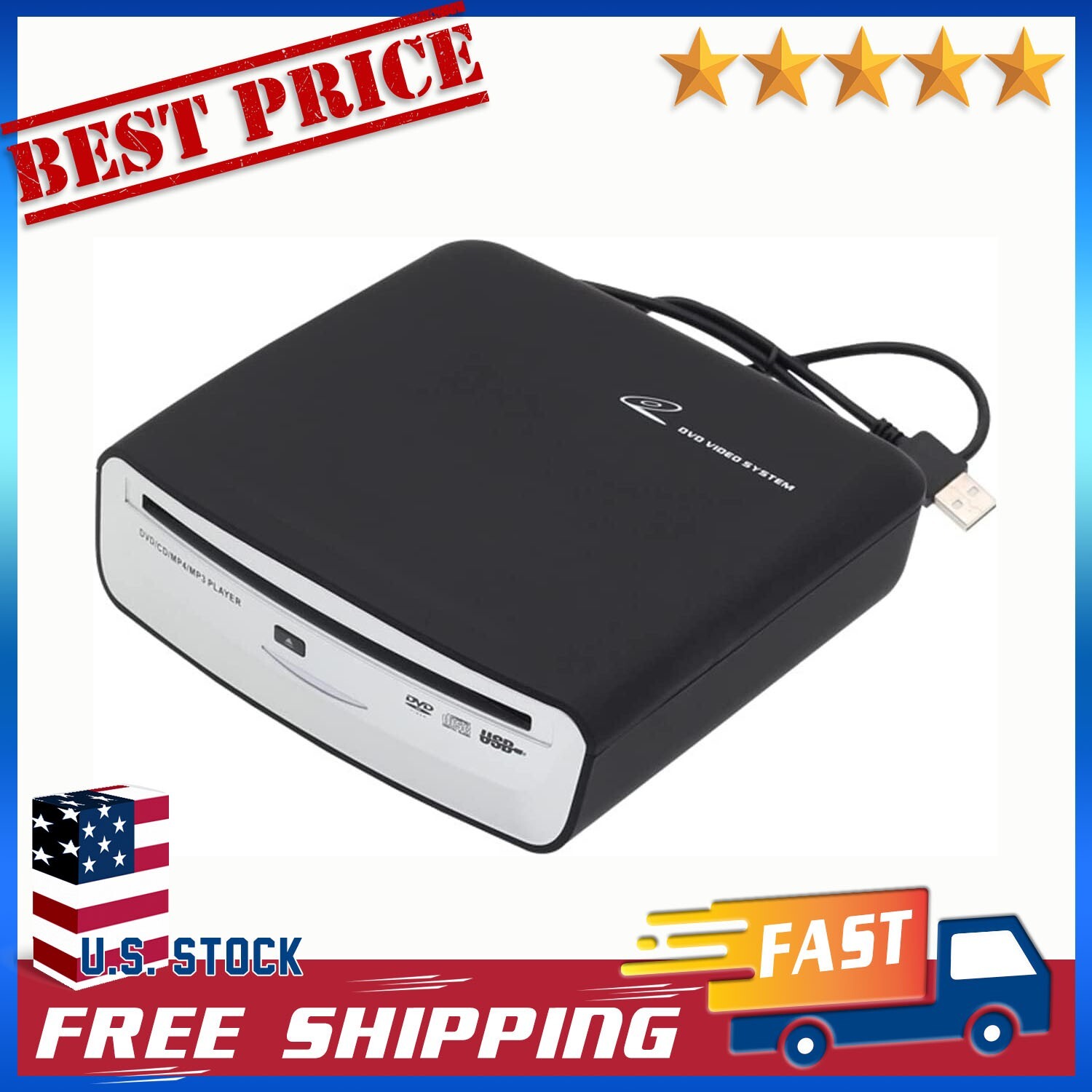 External Universal Cd Player For Car - Portable Cd Player With Extra Usb