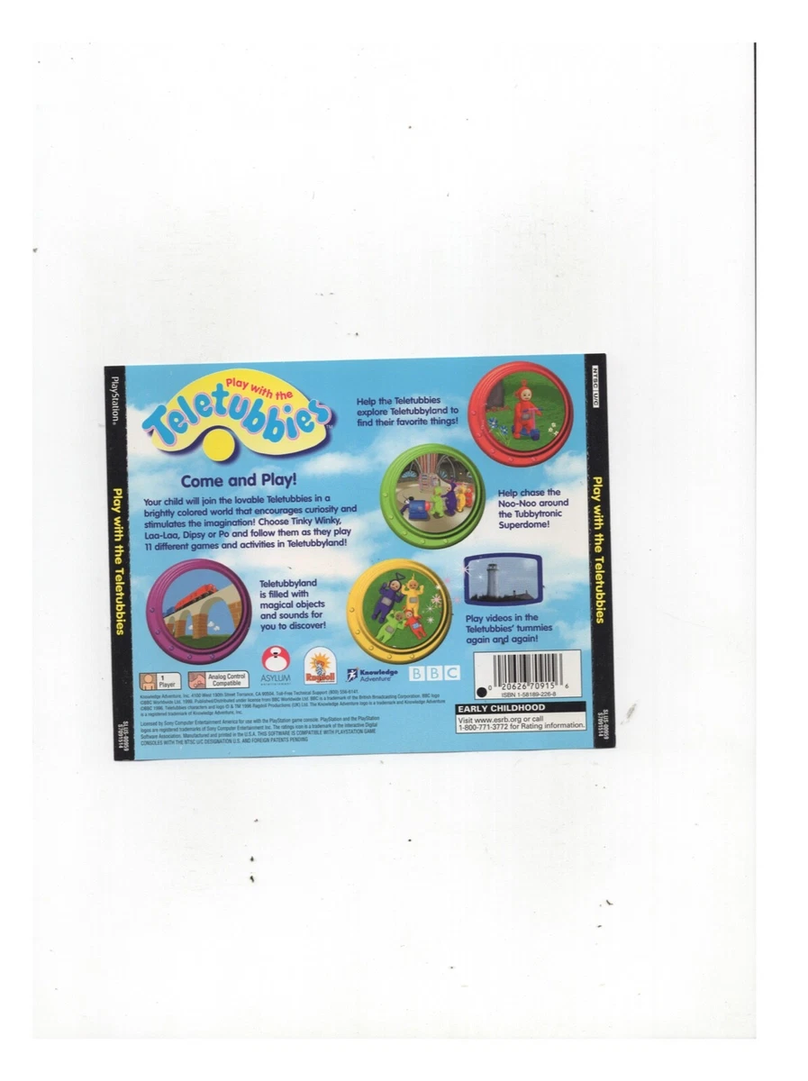 Play With the Teletubbies PS1 Playstation 1 ARTWORK ONLY Authentic