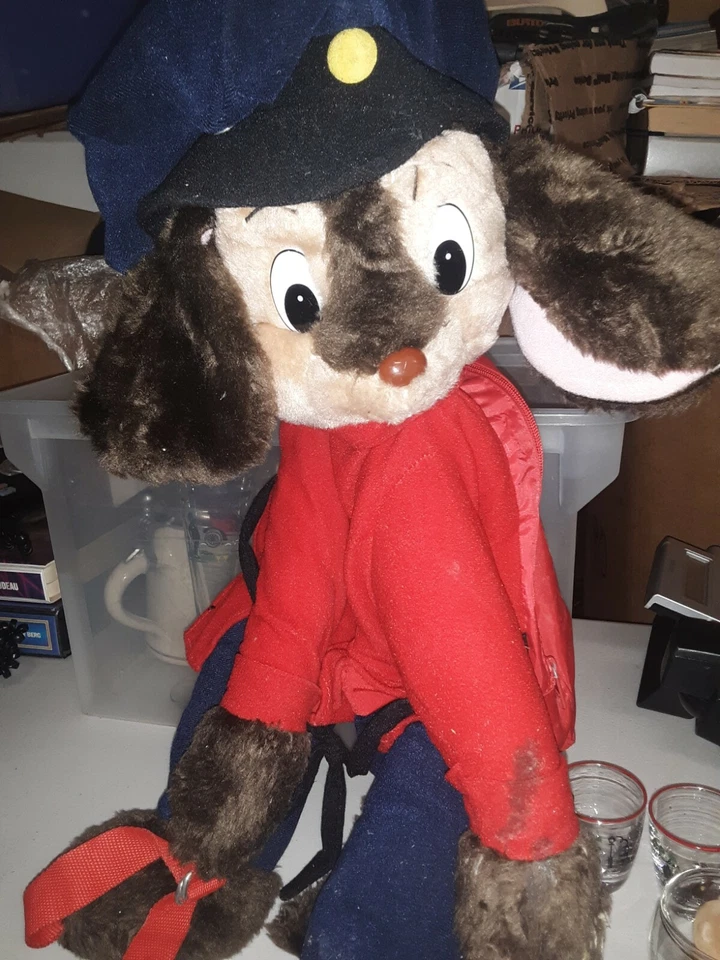 De colección 1986 Fivel Fievel Mousekewitz 22" LG Peluche Una Cola Americana Relleno☆estante190 Foto 3 de 4