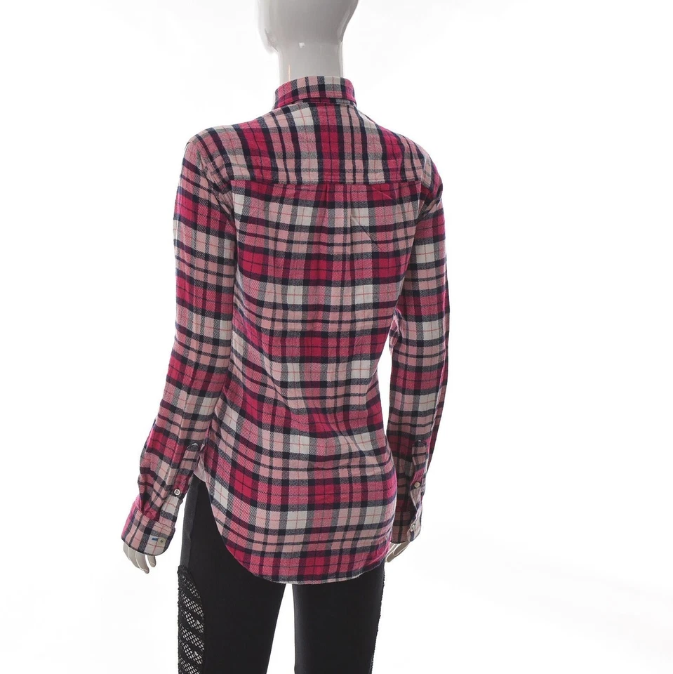 Jack Wills Women's Button Up Flannel Shirt Boyfriend Fit Long Sleeve US-4 UK-8 - Image 3 of 4