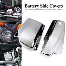 Battery Side Fairing Covers For Yamaha V star 1100 XVS 1100 Classic Custom 99-11
