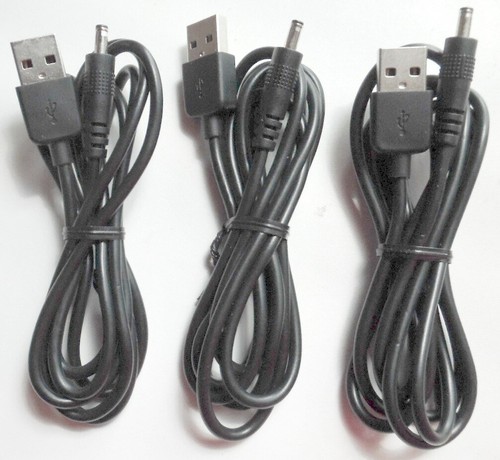 3x USB A Male to 3.5/1.35 mm Jack 5V DC Power Charger Cable Connector Cord - 第 1/3 張圖片