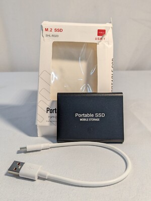 SHL-R320 Black 2TB Storage M.2 USB 3.1 Portable SSD Hard Drive