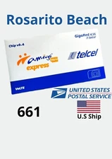 Sim Card  ROSARITO BEACH Baja California .TELCEL MEXICO Unlimited Calls & Sms