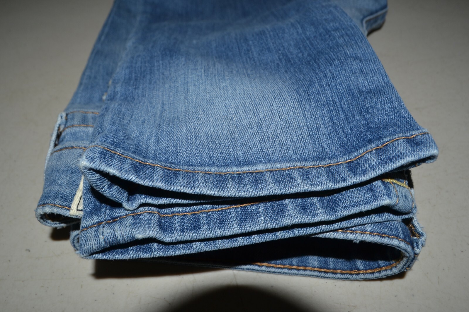 True Religion Women's Skinny Pocket Flaps Light Blue Denim Jeans Sz 25x32 thumbnail 12