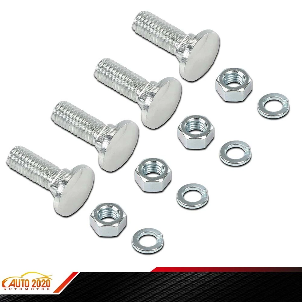 4 PCS Capped Round Head Bumper Bolts Stainless New Fit For Ford 7/16-14 x 1-1/4" Foto 4 de 4