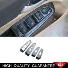 For Honda Accord 08-2013 Steel Carbon Fiber Window Lift Panel Switch Cover Trim