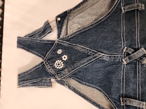 Vintage Looney Tunes Tweety mit Blumen Denim Kleid Strampler Größe 14 Mädchen 1999 gebraucht, in einwandfreiem Zustand - Bild 6 von 8