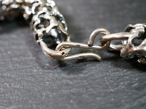 Starke 925 Silber Kette Brutalist Tracht Brutalist Lang Schwer Röhren - Bild 10 von 12