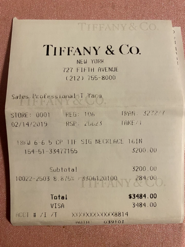 Collar de perlas Tiffany & Co. Signature X oro blanco de 18 k 6-6,5 mm 16" Foto 2 de 4