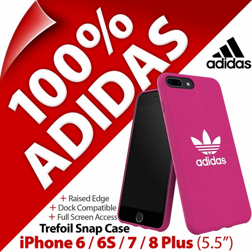 adidas Trefoil Canvas Snap Case Cover for Apple iPhone 6 / 6S / 7 / 8 PLUS (5.5" - Afbeelding 1 van 12