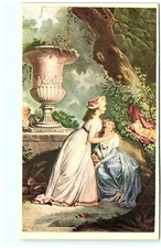 S04-2986, PAINTING ELLIS, ANTIQUE POSTCARD