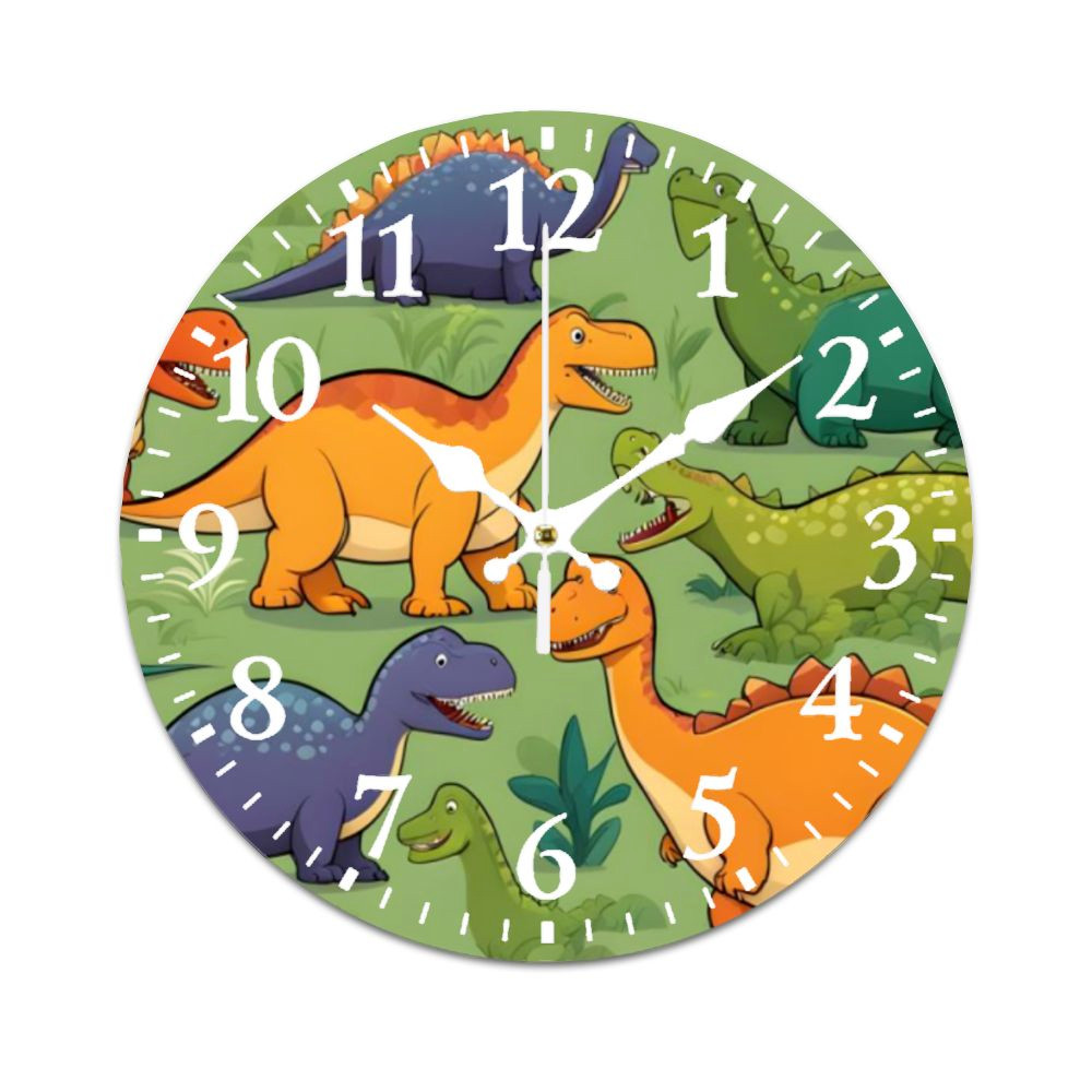 Dinosaurs Wall Clock | Dinosaurs kids Wall Clock | Kids Room Wall Clock | Clock