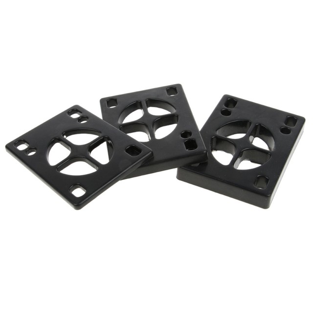 Pair Longboard Riser Pads Risers Skateboard Shock Pads Black 3mm/6mm/9mm eBay